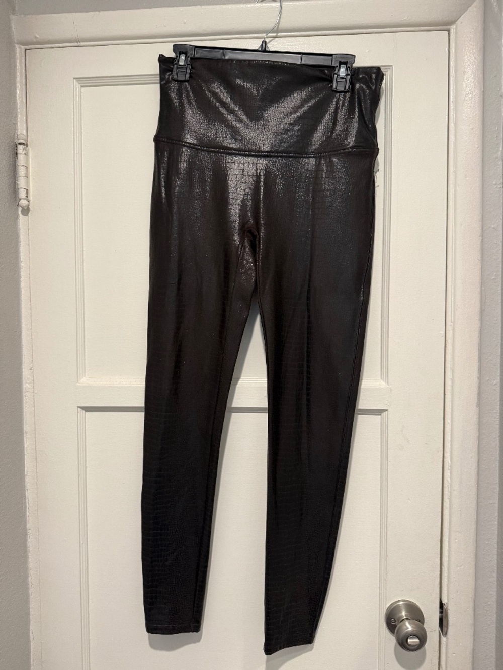 Spanx leather faux leggings